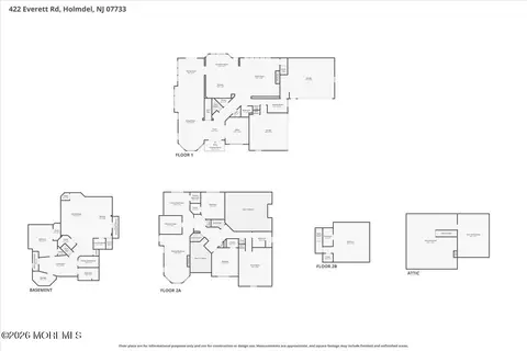 Floorplan - 422 Everett Rd, Holmdel, NJ 07733 photo 1 of 4