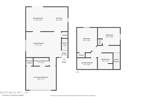 Floorplan - 522 Center St, Forked River, NJ 08731 photo 2 of 2