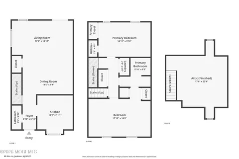 Floorplan - 80 Rita Ln, Jackson, NJ 08527 photo 1 of 1