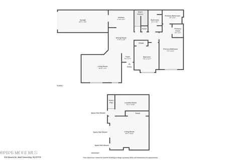 Floorplan - 319 Deuce Dr, Wall, NJ 07719 photo 1 of 1