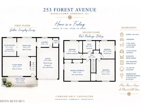 Floorplan - 253 Forest Ave, Middletown, NJ 07748 photo 2 of 4