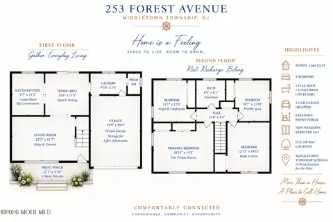 Floorplan - 253 Forest Ave, Middletown, NJ 07748 photo 1 of 4