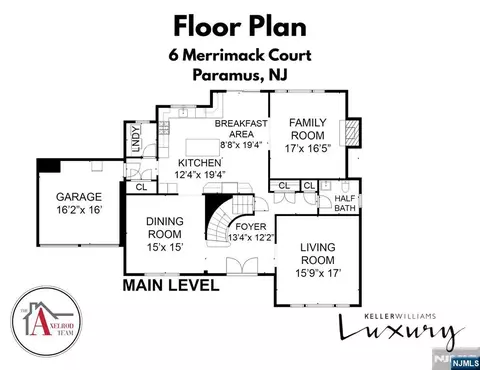 Floorplan - 6 Merrimack Ct, Paramus, NJ 07652 photo 1 of 3