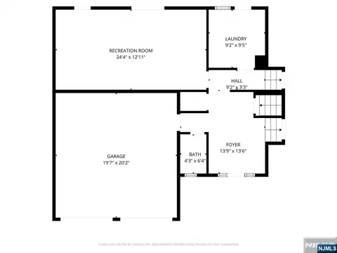 Floorplan - 409 W Anderson St, Hackensack, NJ 07601 photo 3 of 5