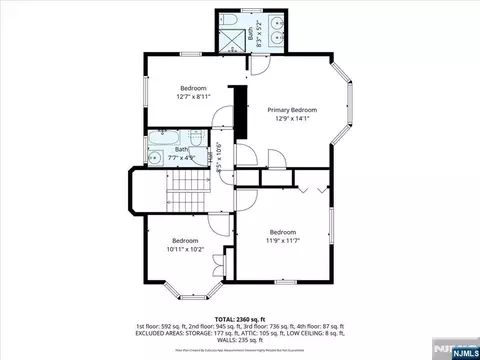 Floorplan - 258 Clinton Pl, Hackensack, NJ 07601 photo 2 of 2