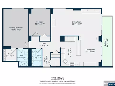 Floorplan - 151 Prospect Ave #9D, Hackensack, NJ 07601 photo 2 of 2