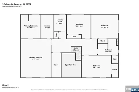 Floorplan - 5 Pelican Ct, Paramus, NJ 07652 photo 2 of 3