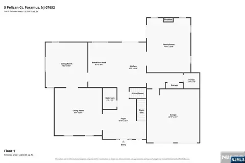 Floorplan - 5 Pelican Ct, Paramus, NJ 07652 photo 1 of 3