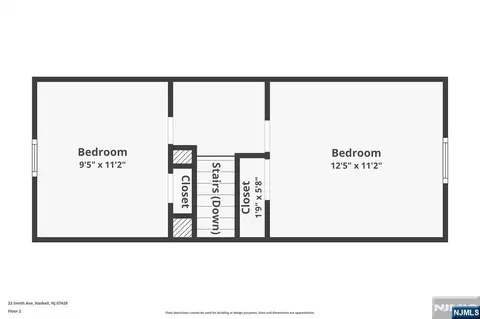 Floorplan - 23 Smith Ave, Haskell, NJ 07420 photo 2 of 3