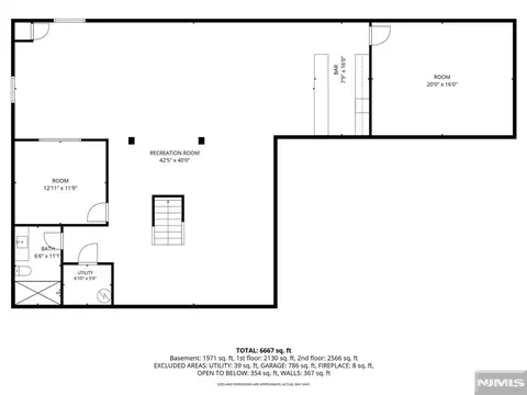 Floorplan - 532 Hobart Rd, Paramus, NJ 07652 photo 3 of 3