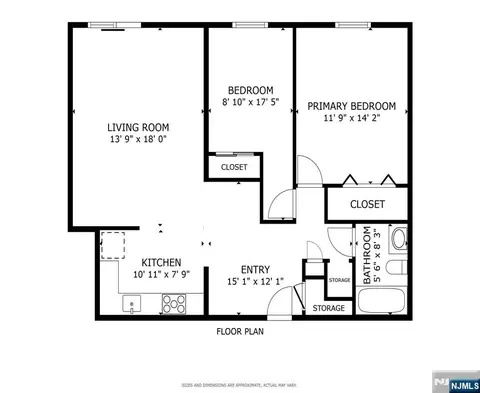 Floorplan - 300 Park St #5G, Hackensack, NJ 07601 photo 1 of 1