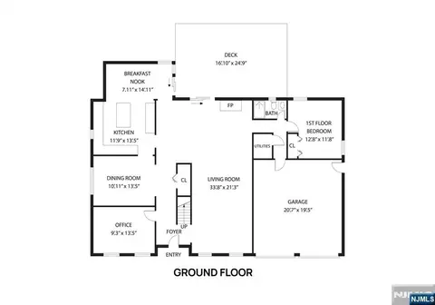 Floorplan - 508 Tether Ln, Paramus, NJ 07652 photo 2 of 3