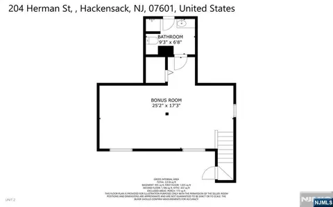 Floorplan - 204 Herman St, Hackensack, NJ 07601 photo 4 of 5