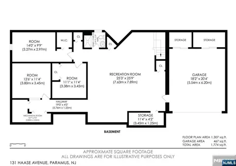 Floorplan - 131 Haase Ave, Paramus, NJ 07652 photo 2 of 4