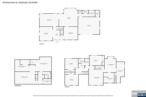 Floorplan - 48 Ackerman St, Waldwick, NJ 07463 photo 1 of 1