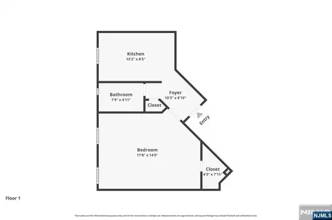 Floorplan - 303 Hamilton Pl #A4, Hackensack, NJ 07601 photo 1 of 1