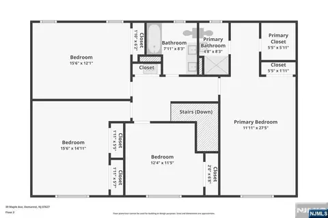Floorplan - 39 Maple Ave, Demarest, NJ 07627 photo 3 of 3