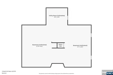 Floorplan - 12 Apache Rd, Wayne, NJ 07470 photo 3 of 4