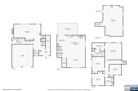 Floorplan - 12 Manning Rd, Paramus, NJ 07652 photo 4 of 4