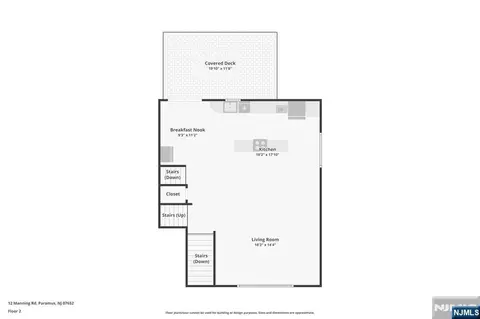 Floorplan - 12 Manning Rd, Paramus, NJ 07652 photo 2 of 4