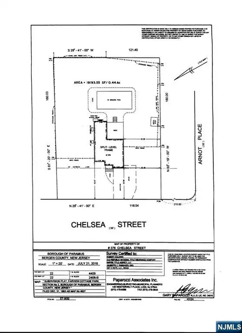 Floorplan - 376 Chelsea St, Paramus, NJ 07652 photo 7 of 7