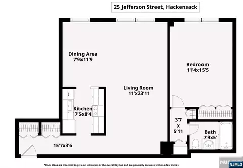 Floorplan - 25 Jefferson St #3D, Hackensack, NJ 07601 photo 1 of 1
