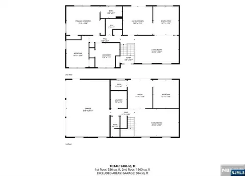 Floorplan - 73 Brandon Ave, Wayne, NJ 07470 photo 3 of 3