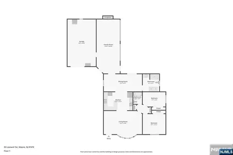 Floorplan - 20 Leonard Ter, Wayne, NJ 07470 photo 1 of 1
