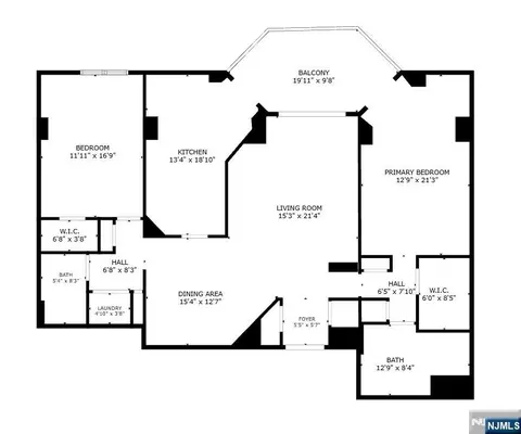Floorplan - 245 Prospect Ave #16A, Hackensack, NJ 07601 photo 1 of 1