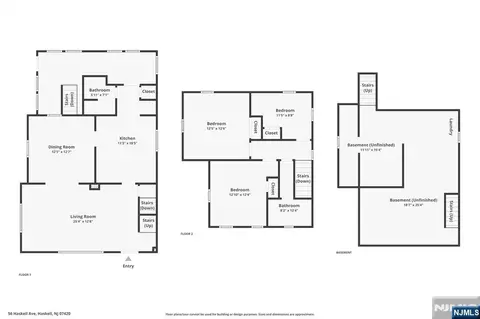 Floorplan - 56 Haskell Ave, Haskell, NJ 07420 photo 1 of 1