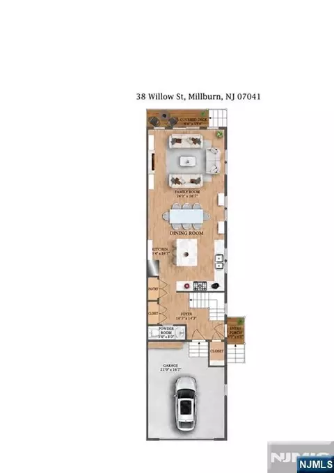 Floorplan - 38 Willow St, Millburn, NJ 07041 photo 1 of 3