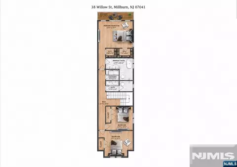 Floorplan - 38 Willow St, Millburn, NJ 07041 photo 2 of 3
