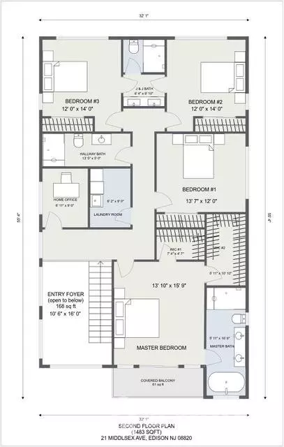 Floorplan - 21 Middlesex Ave, Edison, NJ 08820 photo 1 of 1