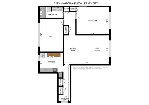 117 Kensington Ave #306, Jersey City, NJ 07304