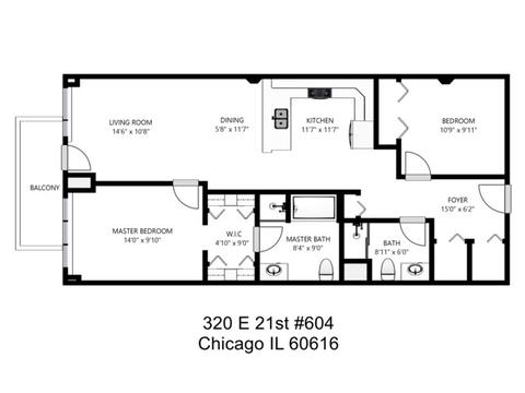 320 E 21st St #604, Chicago, IL 60616 photo 21
