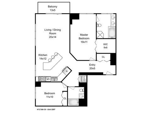 41 E 8th St #3207, Chicago, IL 60605 photo 13