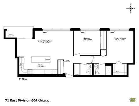 71 E Division St #604, Chicago, IL 60610 photo 25