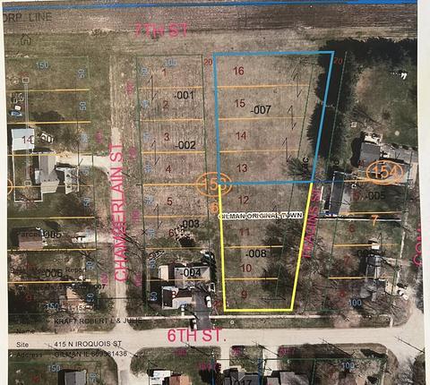 Lots 9-12 & 13-16 6th Street, Gilman, IL 60938