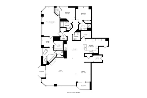 Floorplan - 21 E Huron St #4103, Chicago, IL 60611 photo 1 of 2