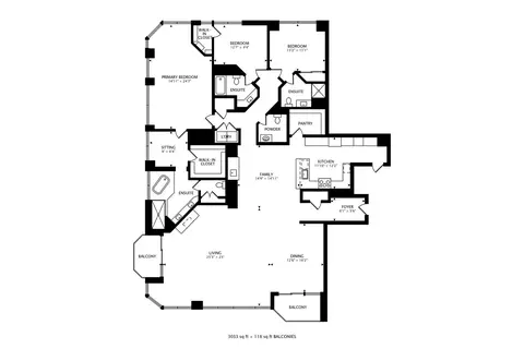 Floorplan - 21 E Huron St #4103, Chicago, IL 60611 photo 2 of 2
