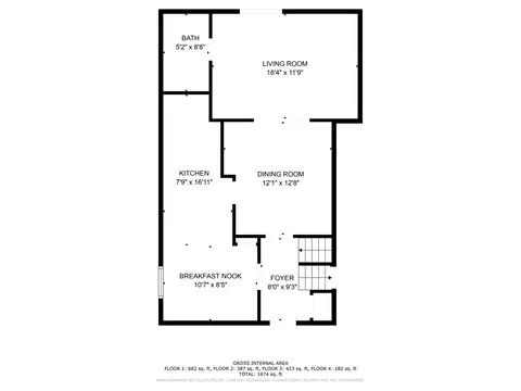 Floorplan - 415 N Oak St, Itasca, IL 60143 photo 1 of 5