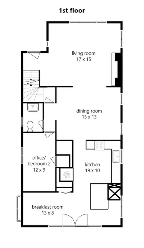 Floorplan - 336 N Walnut St, Elmhurst, IL 60126 photo 1 of 3