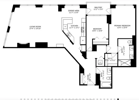 Floorplan - 233 E 13th St #1606, Chicago, IL 60605 photo 1 of 1