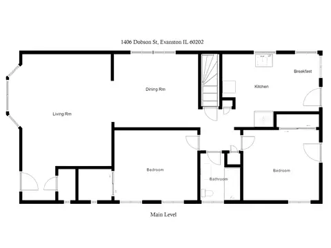 Floorplan - 1406 Dobson St, Evanston, IL 60202 photo 2 of 3