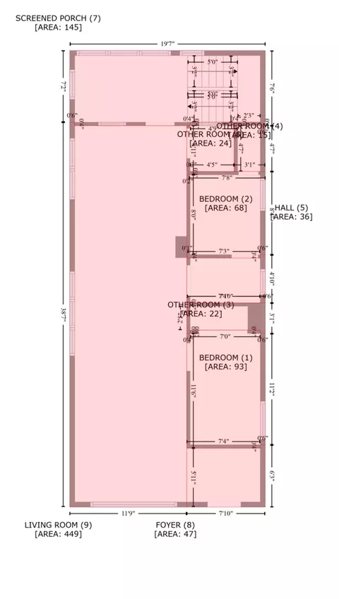 Floorplan - 2121 W 23rd St, Chicago, IL 60608 photo 2 of 3