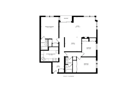 Floorplan - 1333 Maple Ave #3A, Evanston, IL 60201 photo 1 of 2
