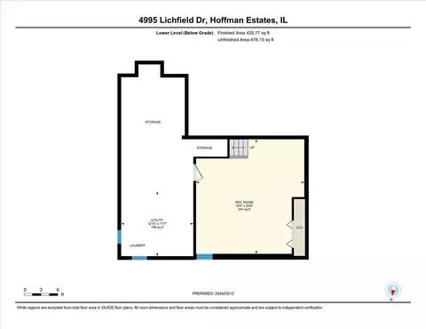 Floorplan - 4995 Lichfield Dr, Hoffman Estates, IL 60010 photo 3 of 3