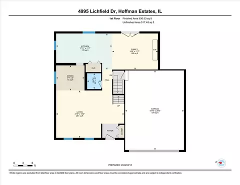 Floorplan - 4995 Lichfield Dr, Hoffman Estates, IL 60010 photo 1 of 3