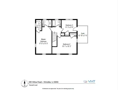 Floorplan - 955 Willow Rd, Winnetka, IL 60093 photo 2 of 3