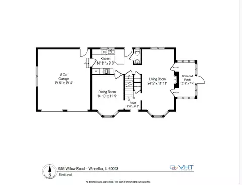 Floorplan - 955 Willow Rd, Winnetka, IL 60093 photo 1 of 3